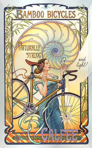 Art Nouveau Bicycle Poster