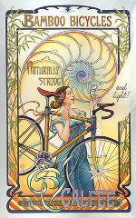 Art Nouveau Bicycle Poster